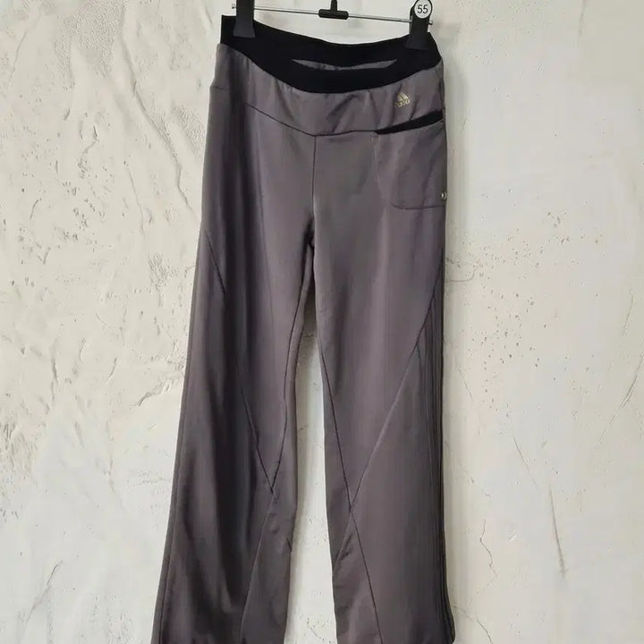 [BUNJANG] Adidas Climalite Grey Wide/Bootcut Training Pants / 아디다스 클라이마라이트 그레이 와이드/부츠컷 트레이닝 팬츠(Adidas