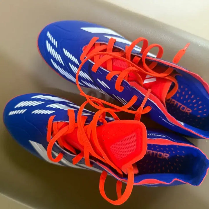 [BUNJANG] Adidas Predator Soccer Cleats Blue/Orange 260 / 아디다스 프레데터 축구화 파랑/주황 260