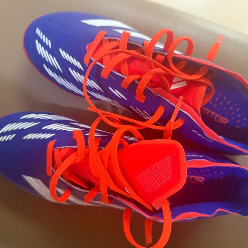 [BUNJANG] Adidas Predator Soccer Cleats Blue/Orange 260 / 아디다스 프레데터 축구화 파랑/주황 260