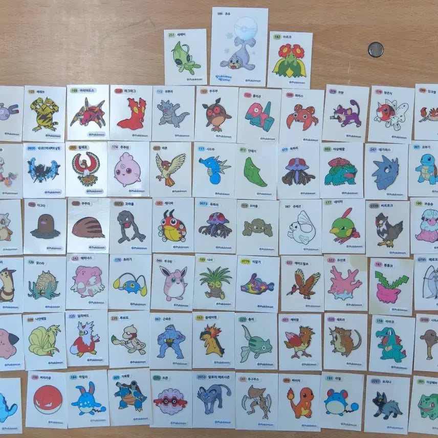 [BUNJANG] Pokemon Bread Stickers Collection / 포켓몬 빵 띠부띠부씰 모음