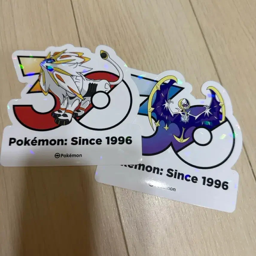 [BUNJANG] Pokemon 30th Anniversary Sticker Set: Solgaleo &amp; Lunala / 포켓몬 30주년 스티커 솔가레오 루나아라 세트