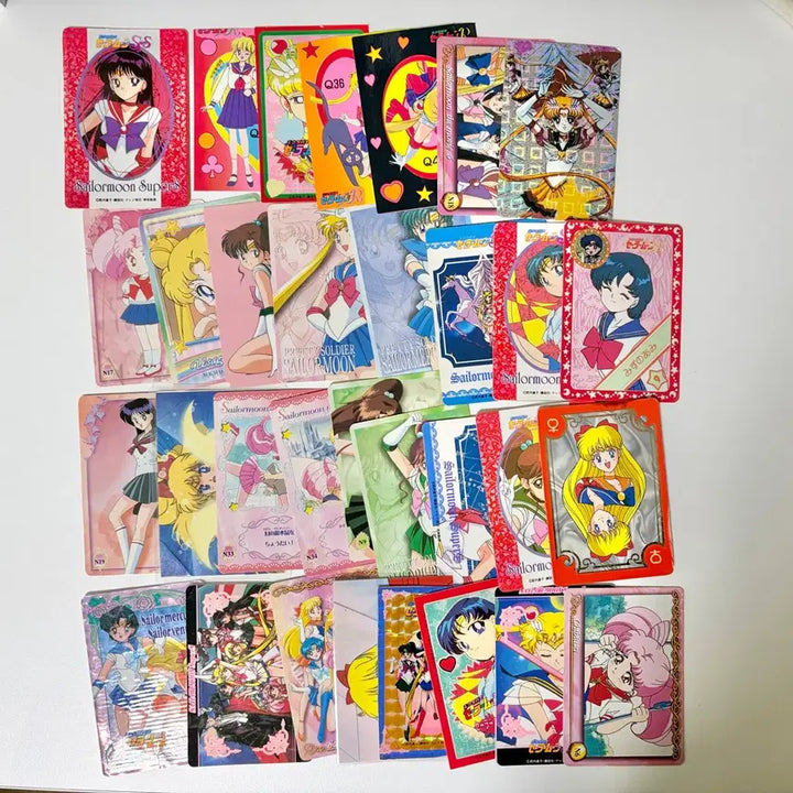 [BUNJANG] Vintage Sailor Moon Card Collection Bundle Set / 일괄 세일러문 카드 컬렉션 고전