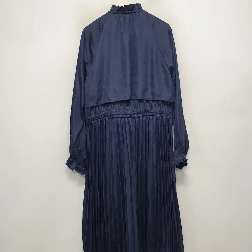 [BUNJANG] Anna Sui Pleated Long One-Piece Coat / 안나수이 플리츠 롱 원피스 코트