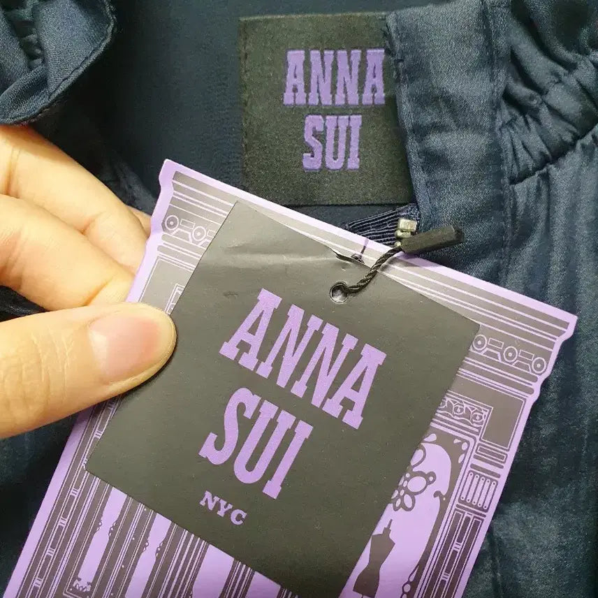 [BUNJANG] Anna Sui Pleated Long One-Piece Coat / 안나수이 플리츠 롱 원피스 코트