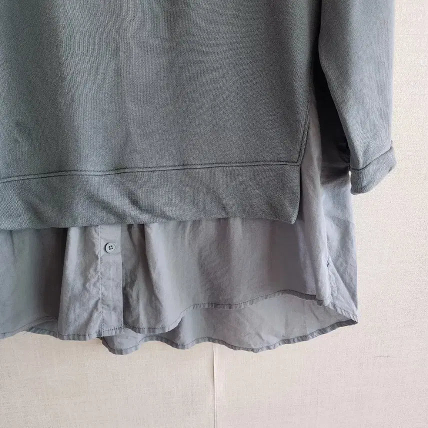 [BUNJANG] Layered Style 7-Sleeve T-Shirt / 레이어드 스타일 7부 소매 티셔츠