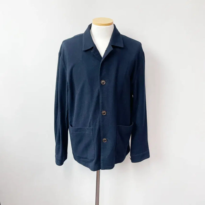 [BUNJANG] Henry Cotton 2022 Navy Jersey Jacket Size 100 / 헨리코튼 2022 네이비 져지자켓 100 진스센스