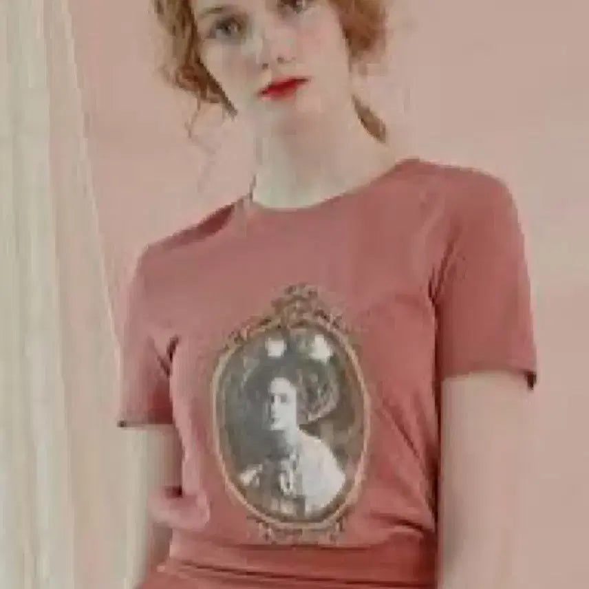 [BUNJANG] Deb Printing Mint Half-Sleeve T-Shirt / 뎁 프린팅 민트 반팔티  44-55