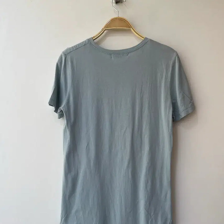 [BUNJANG] Deb Printing Mint Half-Sleeve T-Shirt / 뎁 프린팅 민트 반팔티  44-55