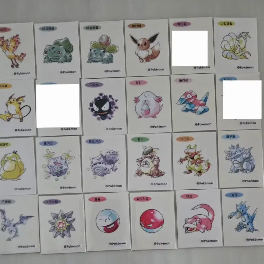 [BUNJANG] Pokemon 30th Anniversary Artwork Limited Edition Sticker Set / 포켓몬 30주년 기념 아트워크 한정판 띠부씰 판매