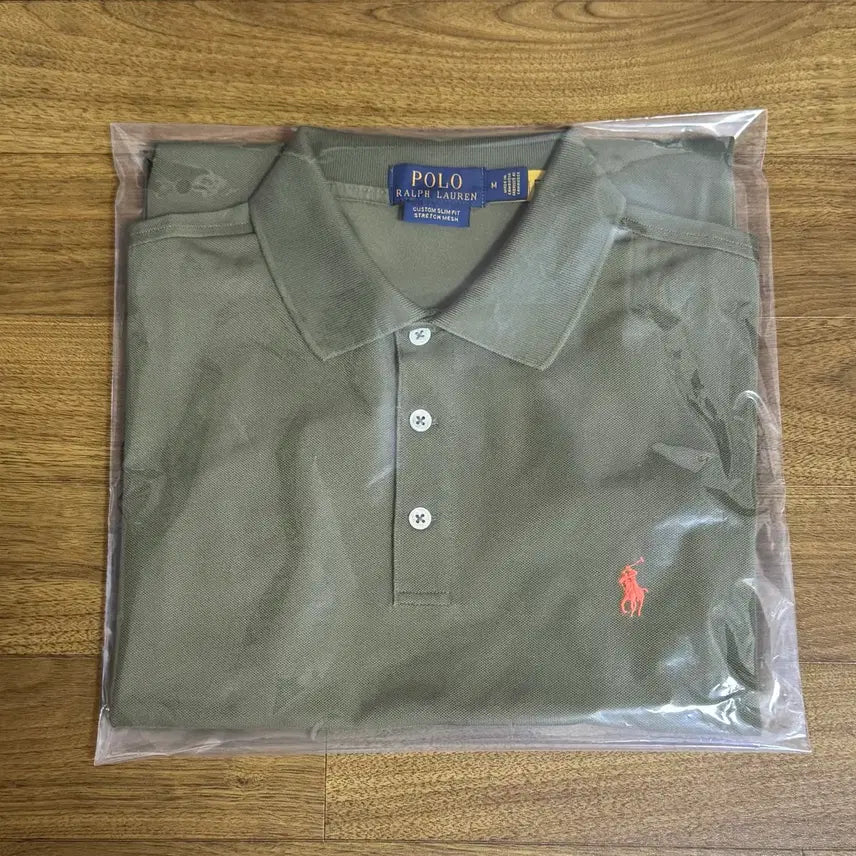 [BUNJANG] Polo Ralph Lauren Custom Slim Fit Stretch Mesh Polo Shirt - Olive M / 폴로 커스텀슬림핏 스트레치 메시 폴로 셔츠 올리브 M