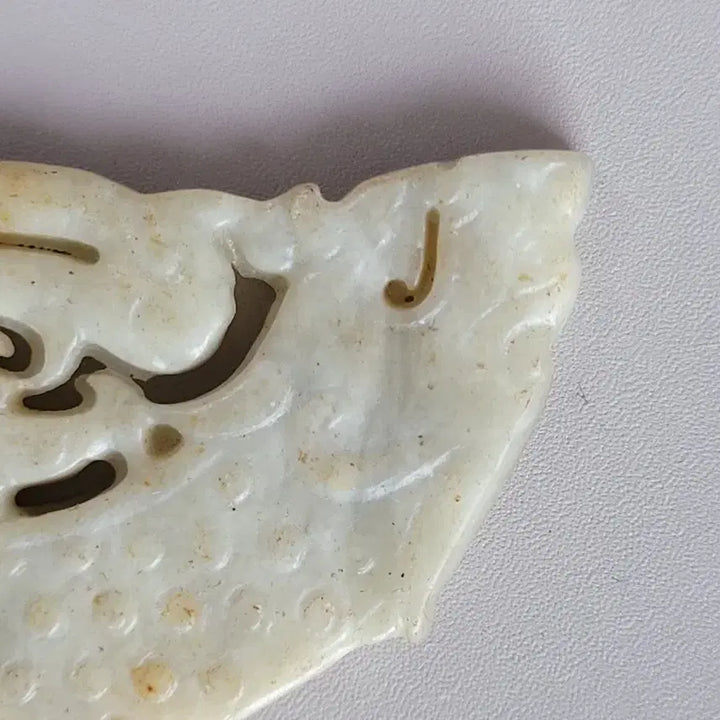 [BUNJANG] Dragon Carved Jade Pendant / 용문양 옥 조각 옥패