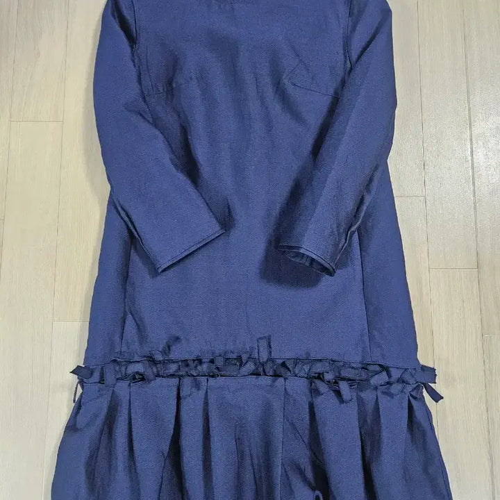 [BUNJANG] MINE Navy Frill Dress / [MINE] 한섬 마인 네이비 프릴 원피스 82