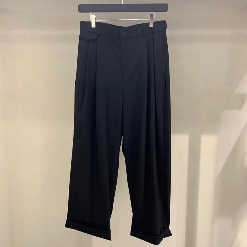 [BUNJANG] 23FW ZIOZIA Button Turn-Up Wide Pants Size 78 / 23FW 송지오 버튼 턴업 와이드팬츠 78사이즈
