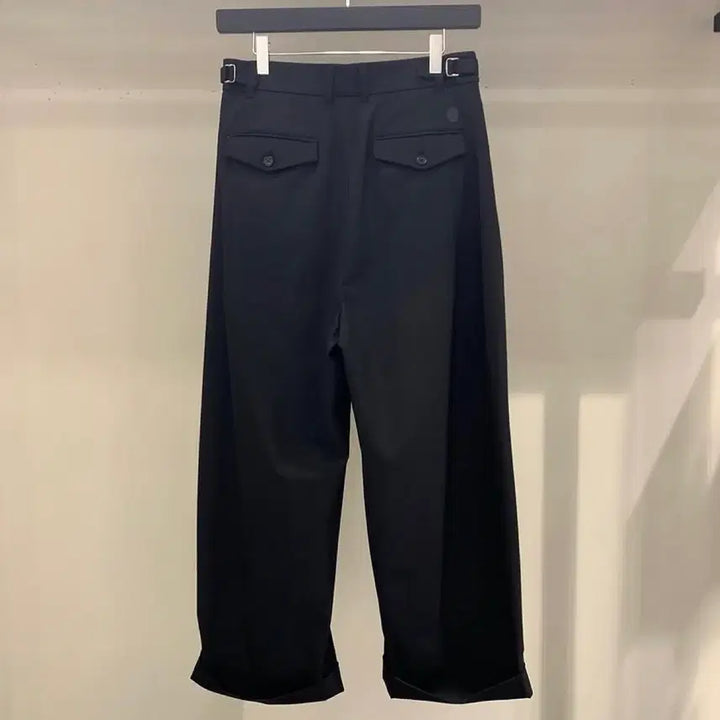 [BUNJANG] 23FW ZIOZIA Button Turn-Up Wide Pants Size 78 / 23FW 송지오 버튼 턴업 와이드팬츠 78사이즈