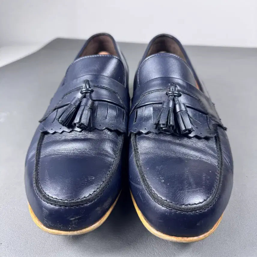[BUNJANG] Classic Navy Suede Tassel Loafers / 클래식 네이비 테슬 로퍼 270