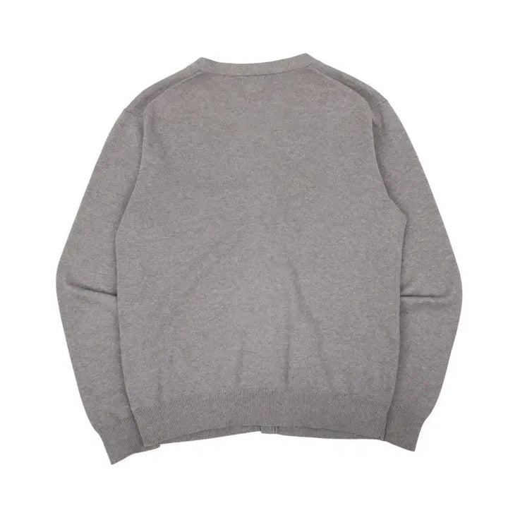 [BUNJANG] Polo Ralph Lauren Basic Pony Cotton Knit Cardigan Grey XL / 폴로 랄프로렌 그레이 베이직포니 코튼니트 가디건