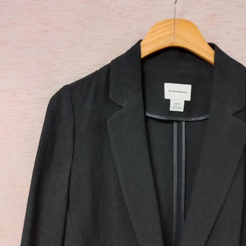 [BUNJANG] Club Monaco Black Mohair Blend One-Button Jacket (Women&