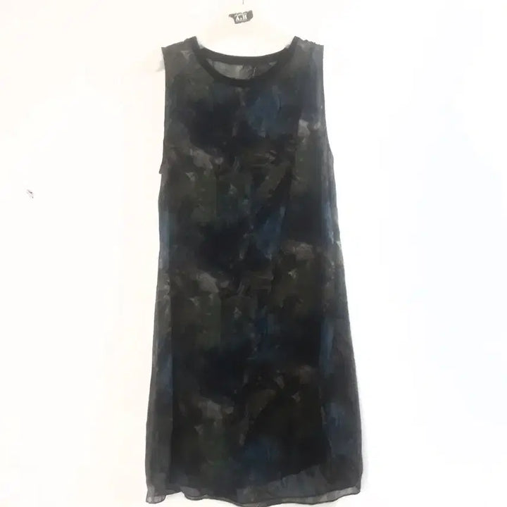 [BUNJANG] DESKIN THEORY Sheer Silk Print Sleeveless Dress / 데스킨스 띠어리 시스루 실크프린트 민소매 원피스