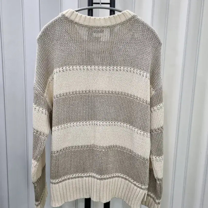 [BUNJANG] Massimo Dutti Striped Knit Long Sleeve / 마시모두띠  스트라이프 니트 긴팔