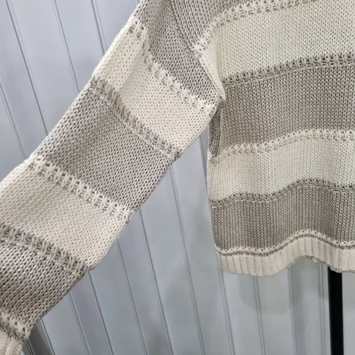 [BUNJANG] Massimo Dutti Striped Knit Long Sleeve / 마시모두띠  스트라이프 니트 긴팔