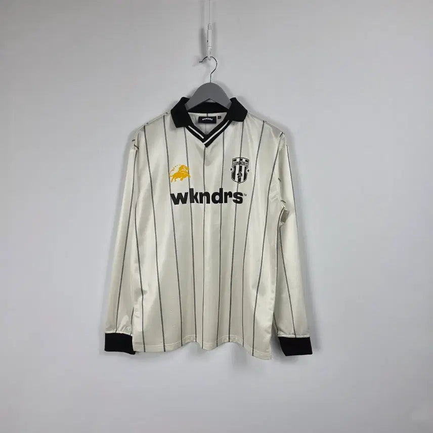 [BUNJANG] WECANDERS Ivory Black Stripe Long Sleeve Jersey T-Shirt Men&