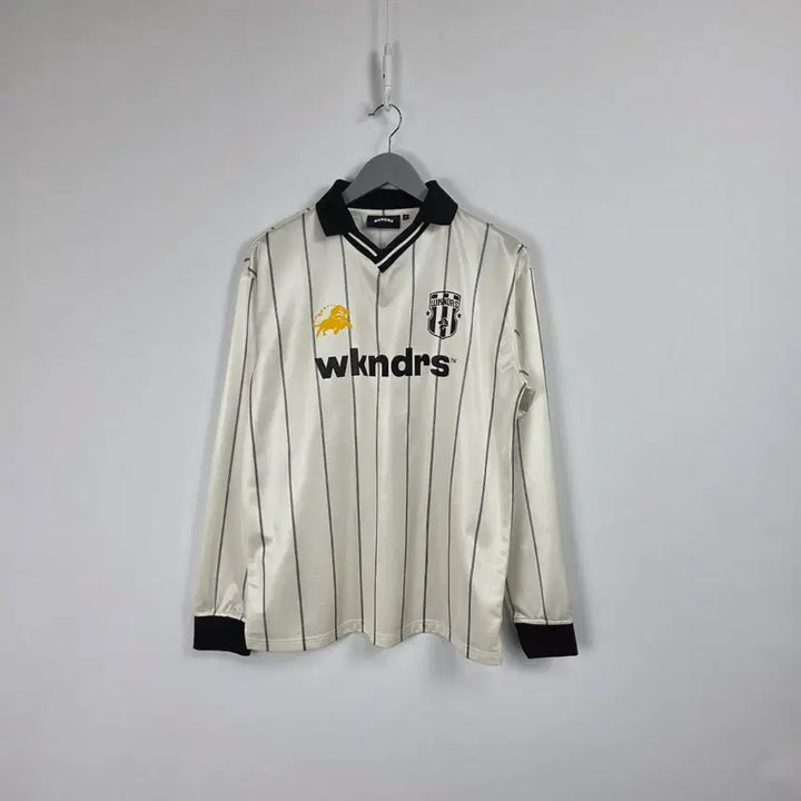 [BUNJANG] WECANDERS Ivory Black Stripe Long Sleeve Jersey T-Shirt Men&