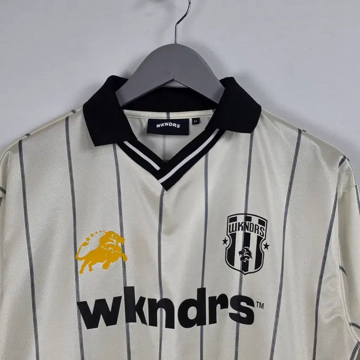 [BUNJANG] WECANDERS Ivory Black Stripe Long Sleeve Jersey T-Shirt Men&