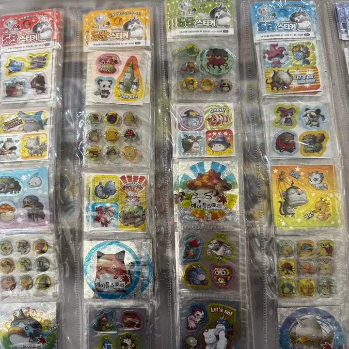 [BUNJANG] MapleStory 5-Tier Sticker 16-Set Bundle / 고전)메이플스토리5단스티커 16판 일괄판매