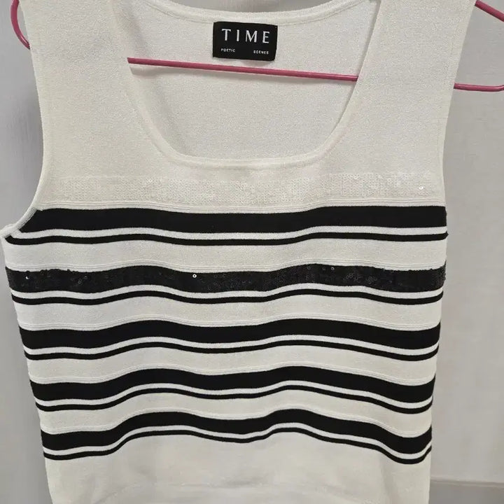 [BUNJANG] TIME Striped Sleeveless Knit / 타임 스트라이프 민소매 니트