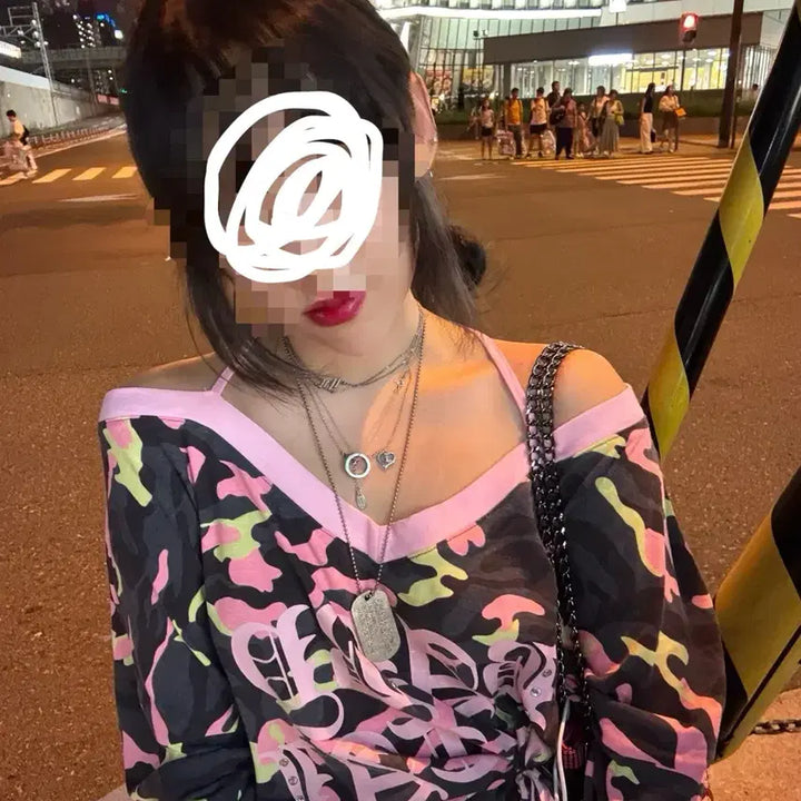[SOLD OUT] 베이비메탈클럽 스트링 로고티 카모