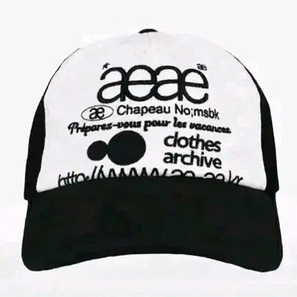 [BUNJANG] Aeae Web Logo Black Mesh Cap / aeae 웹 로고 블랙 메쉬캡 에이에이캡모자(배송비포함)