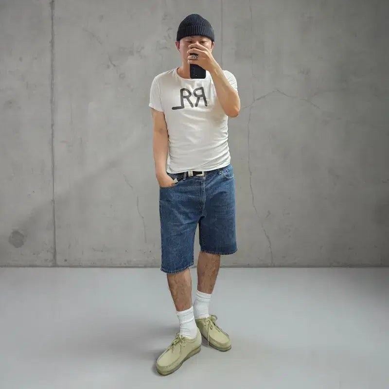 [BUNJANG] RRL Ralph Lauren Logo T-Shirt / RRL 더블알엘 반팔티 M0392