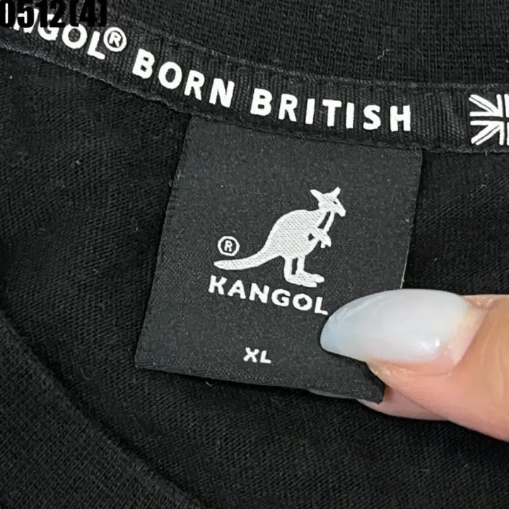 [BUNJANG] Kangol Black Short Sleeve T-Shirt XL / 캉골 블랙 반팔 티셔츠 XL | 0512
