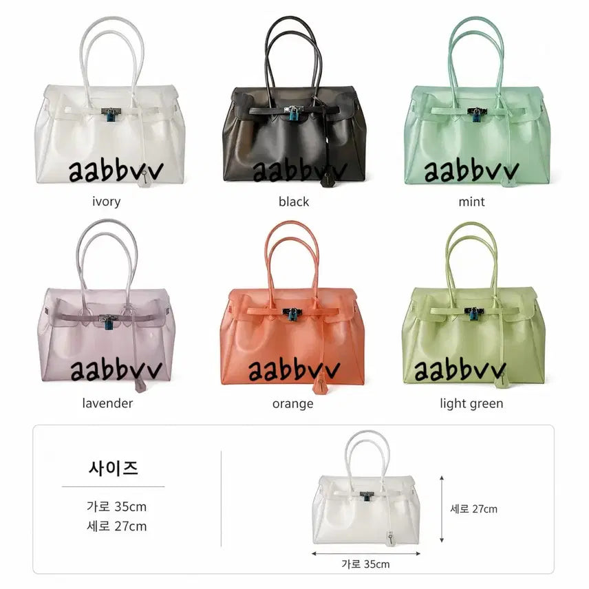 [BUNJANG] Kiki TPU Jelly Birkin Bag / [고퀄리티,tpu소재]키키 젤리버킨백 젤리백 젤리버킨