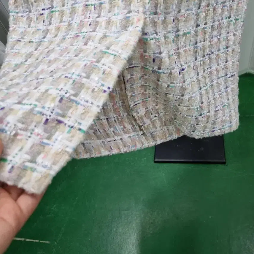[BUNJANG] Tweed Sleeveless Maxi Dress / 데일리룩 트위드 슬리브리스 원피스