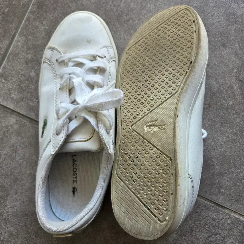 [BUNJANG] Lacoste White Sneakers 225 / 라코스테 흰색 스니커즈 운동화225