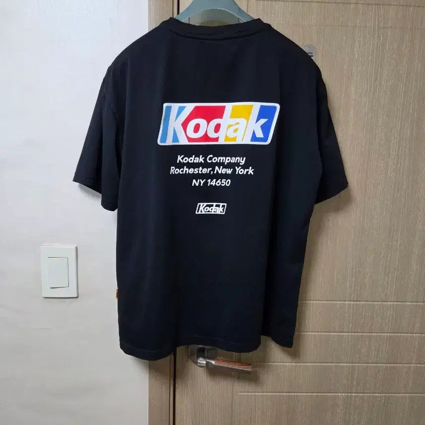 [BUNJANG] Kodak Functional Short Sleeve T-Shirt Black Size 105 / 코닥 기능성 반팔 105