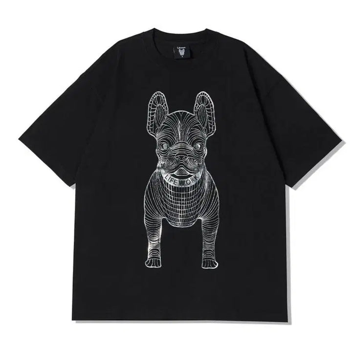 [BUNJANG] Life Work Big Radog Printing Oversized Short-Sleeve T-Shirt / M 라이프워크 빅 라독 프린팅 오버핏 반팔티