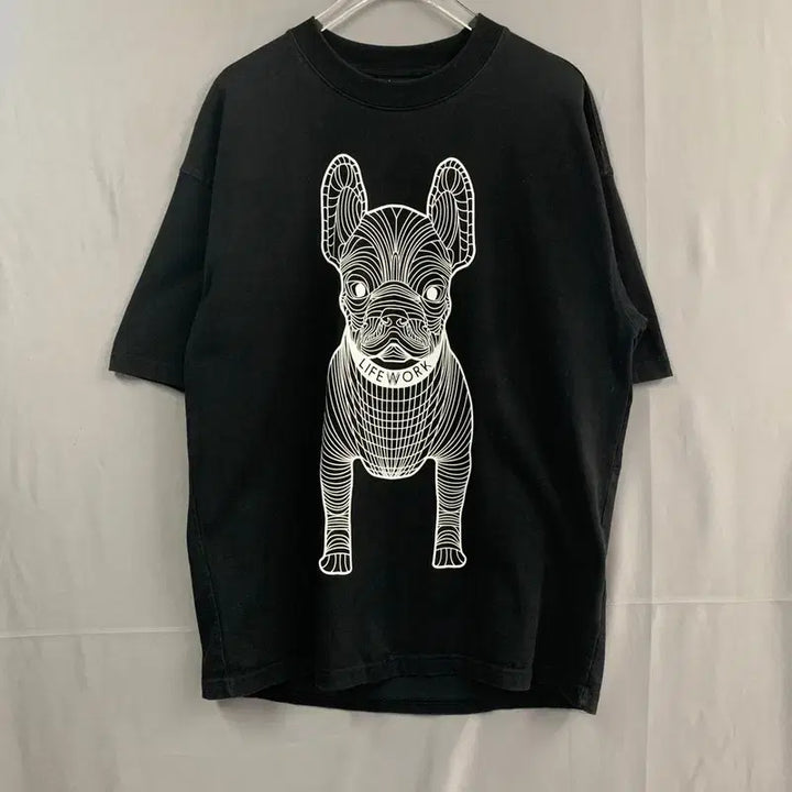 [BUNJANG] Life Work Big Radog Printing Oversized Short-Sleeve T-Shirt / M 라이프워크 빅 라독 프린팅 오버핏 반팔티
