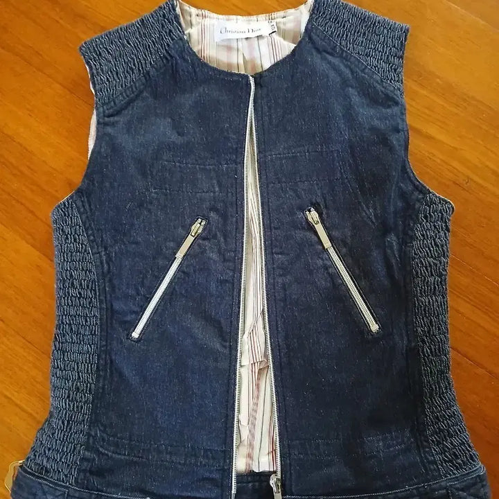 [BUNJANG] Dior Denim Vest / 디올 데님 청조끼 .  대략 XS 사이즈