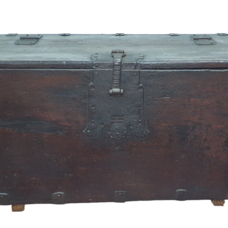 [BUNJANG] Antique Iron-Fitted Money Chest / 고가구 무쇠장석의 연대감이 상당히 좋은 돈궤