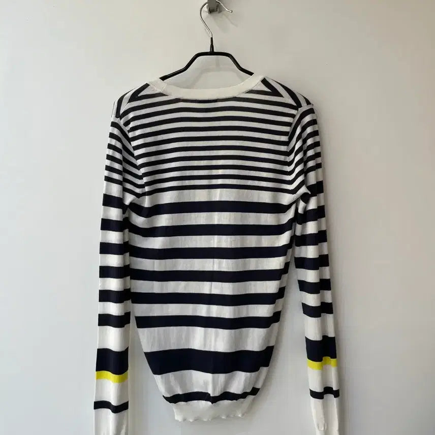 [BUNJANG] Giorgio Armani Jeans Striped Cotton Cardigan Size 40 / 아르마니진스 스트라이프 가디건 40사이즈
