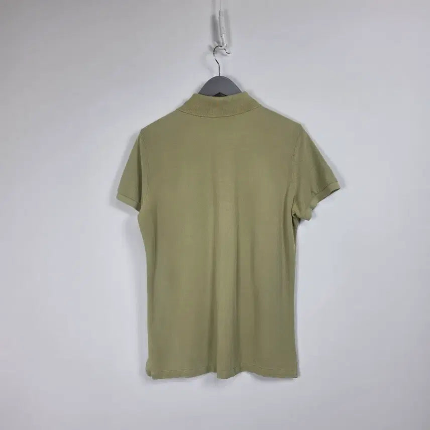 [BUNJANG] Benetton Khaki Half Sleeve Collar T-Shirt Women&