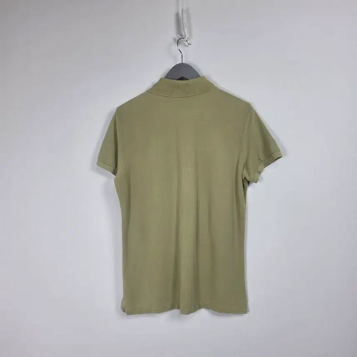 [BUNJANG] Benetton Khaki Half Sleeve Collar T-Shirt Women&