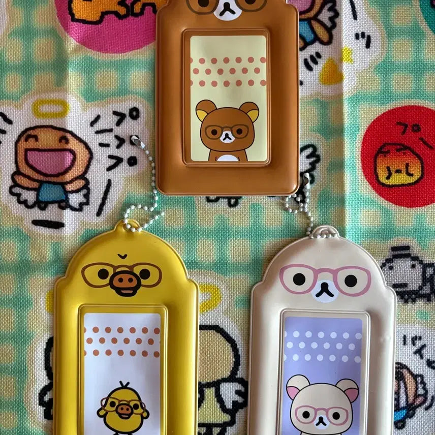 [BUNJANG] Rilakkuma Korilakkuma Idol Photocard Keyring / 리락쿠마 코리락쿠마 아이돌 포카 키링