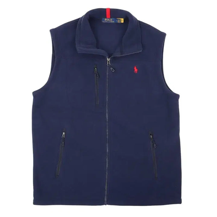 [BUNJANG] Polo Ralph Lauren Navy Fleece Vest / 폴로 랄프로렌 네이비 플리스 베스트