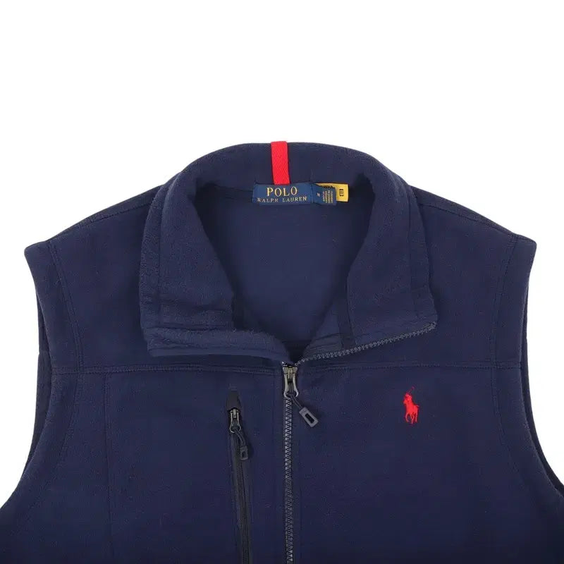 [BUNJANG] Polo Ralph Lauren Navy Fleece Vest / 폴로 랄프로렌 네이비 플리스 베스트