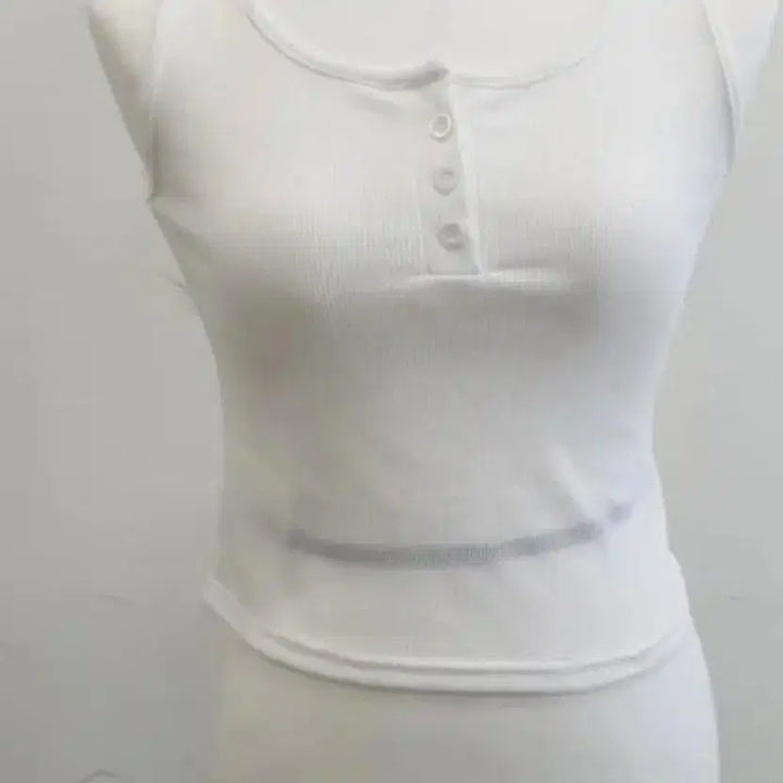 [BUNJANG] Sleeveless Crop Top / 민소매나시 크롭티