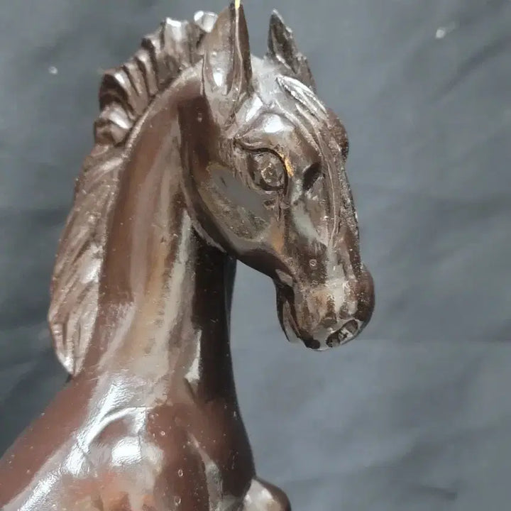 [BUNJANG] Wooden Horse Sculpture (32cm) / 준마 목조각