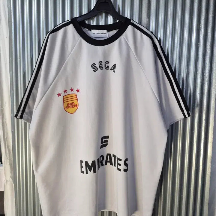 [BUNJANG] Blacksmith SEGA Emirates Logo Short Sleeve T-Shirt White / 블랙스미스 반팔 티셔츠 화이트